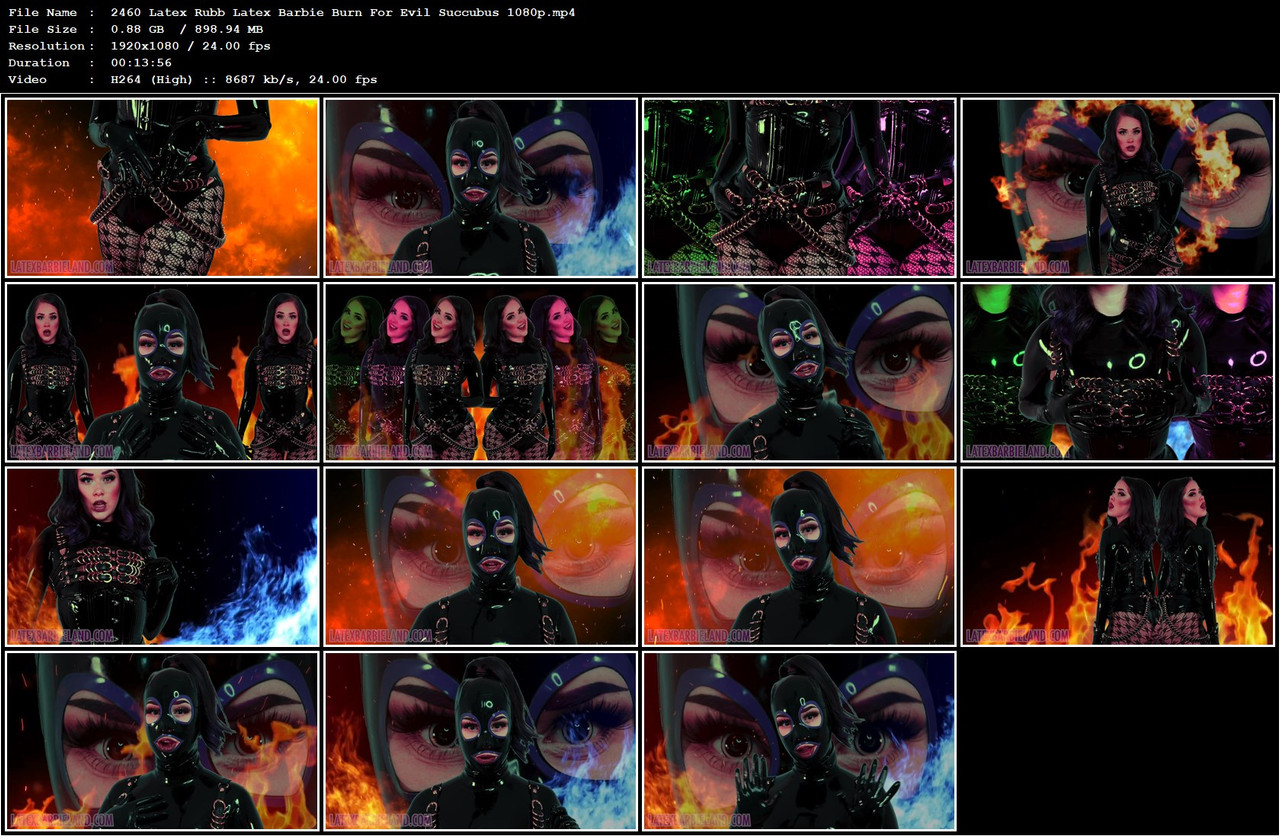 2460 Latex Rubb Latex Barbie Burn For Evil Succubus 1080p mp4