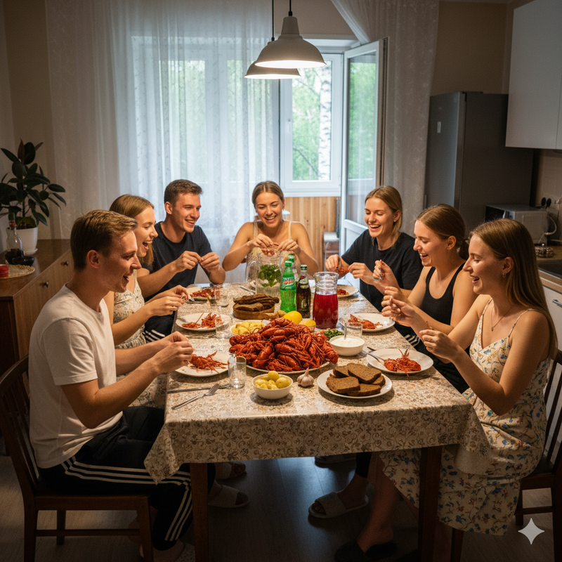 вареные раки с доставкой по Москве