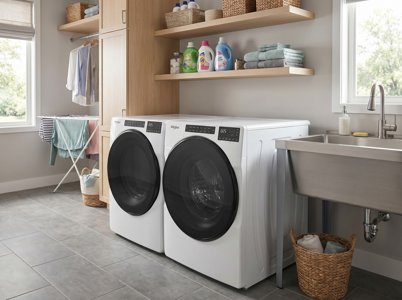 Lavadora Whirlpool Carga Frontal 21 kg Blanca Xpert Inverter