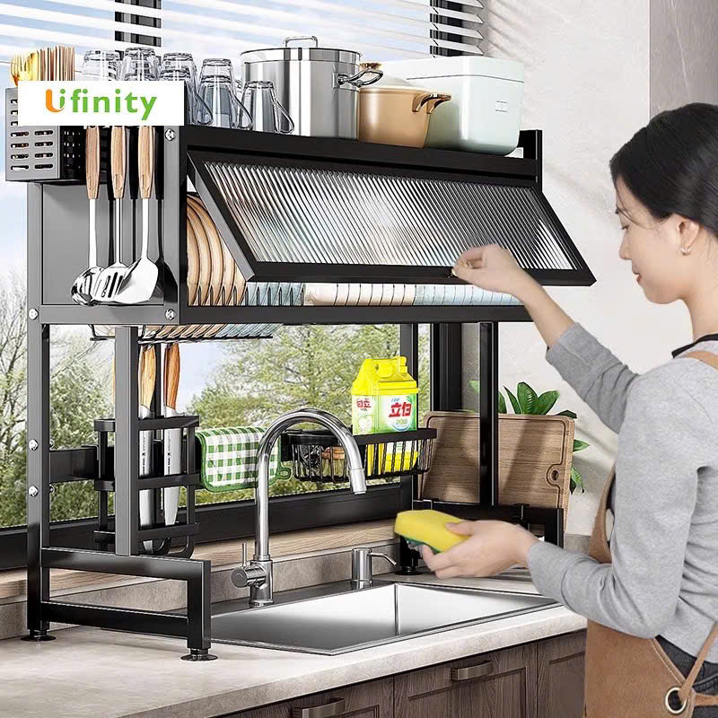 Kệ chén bát 2 tầng đa năng thông minh