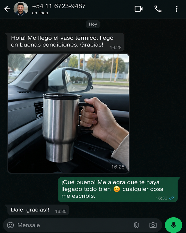 Chat de WhatsApp cliente 3