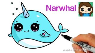 Drawing Cartoons for Kids Learn to Draw Water-Loving Animals Step-By-Step