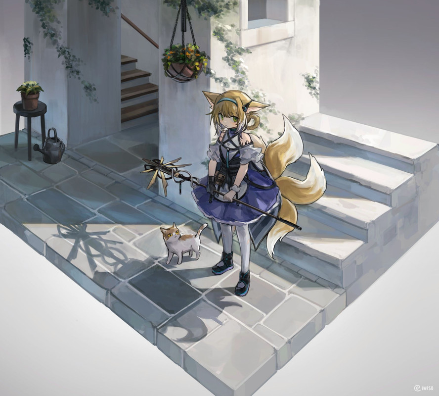 suzuran-arknights-drawn-by-iwis-2dea1dc8e0e9ac21e47d27a28f6814fc-1