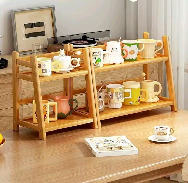 Bamboo Wooden Kitchen Spices Rack