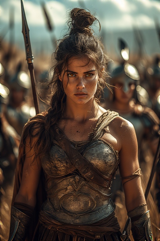 Greek-Warrior-Female-Spears-Sw-40
