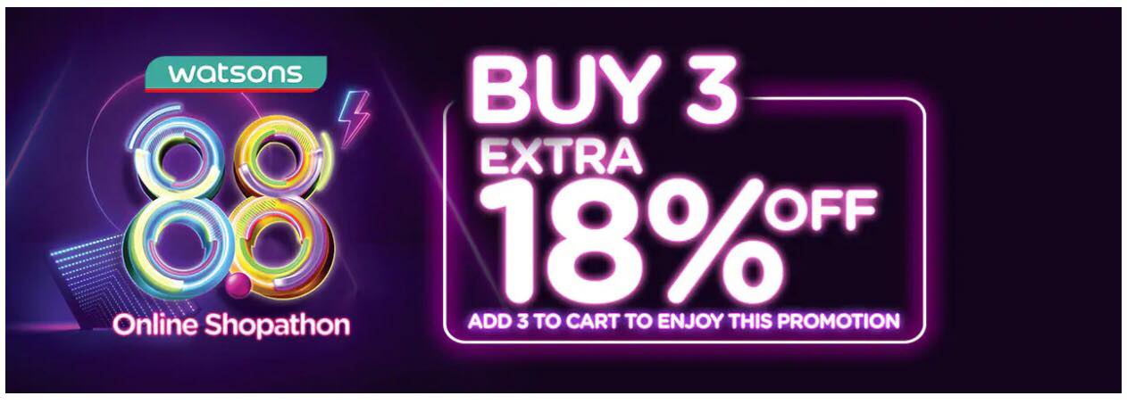 extra 18 % off watsons