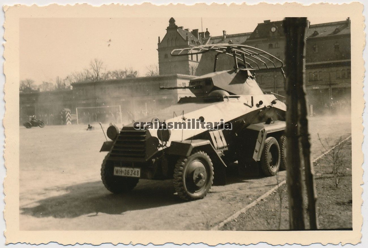 Orig. Foto 6-Rad Panzerspähwagen SdKfz 232 Kaser