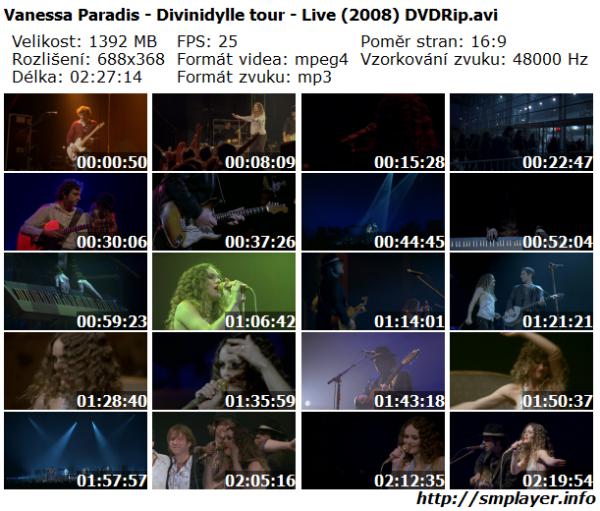 Vanessa Paradis - Divinidylle tour - Live (2008)