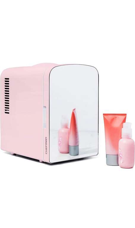 Amazon: Mini refrigerador Chefman, efecto espejo,