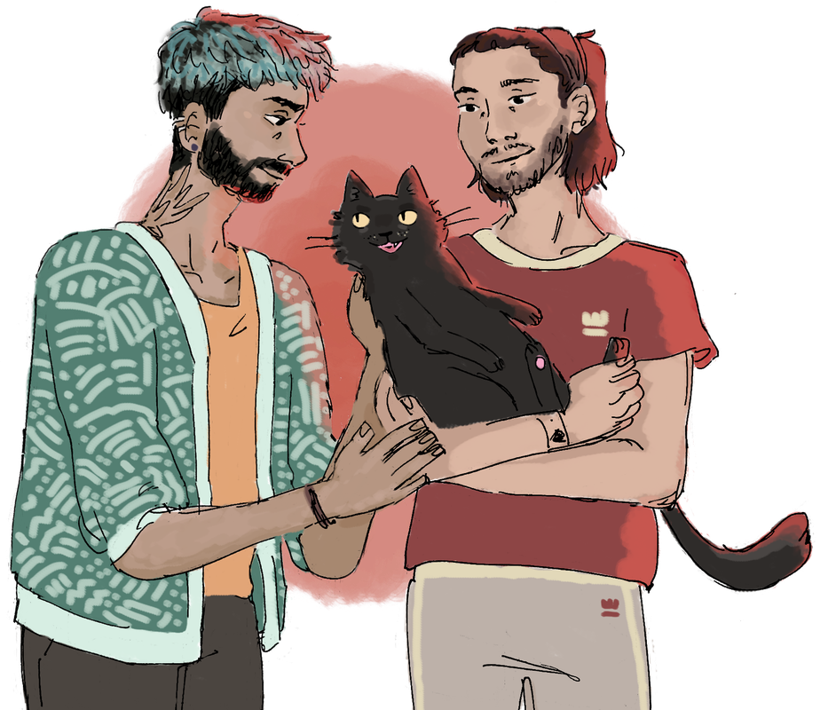 Zayn and Louis with Rosie