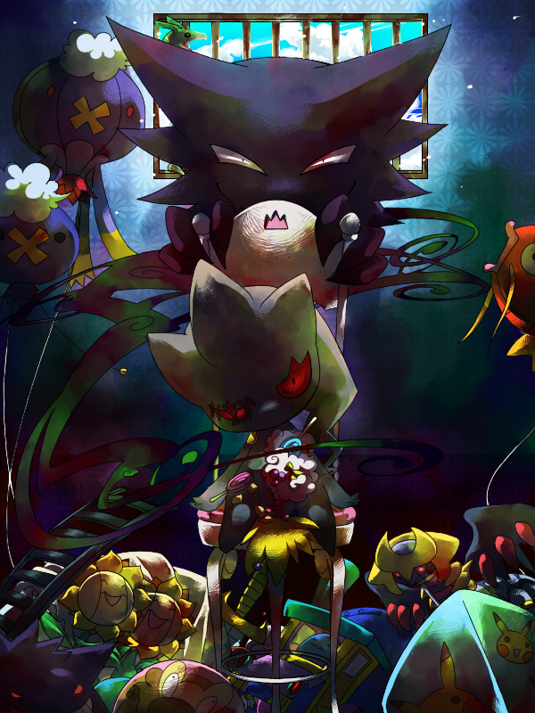 pikachu-gengar-giratina-drifloon-magikar