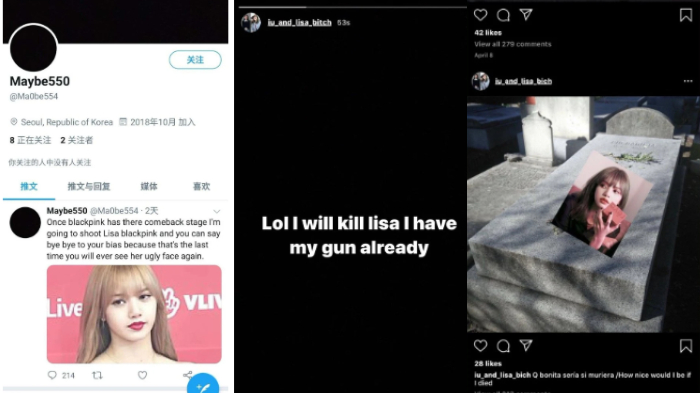 Isi ancaman yang ditujukan untuk Lisa BLACKPINK