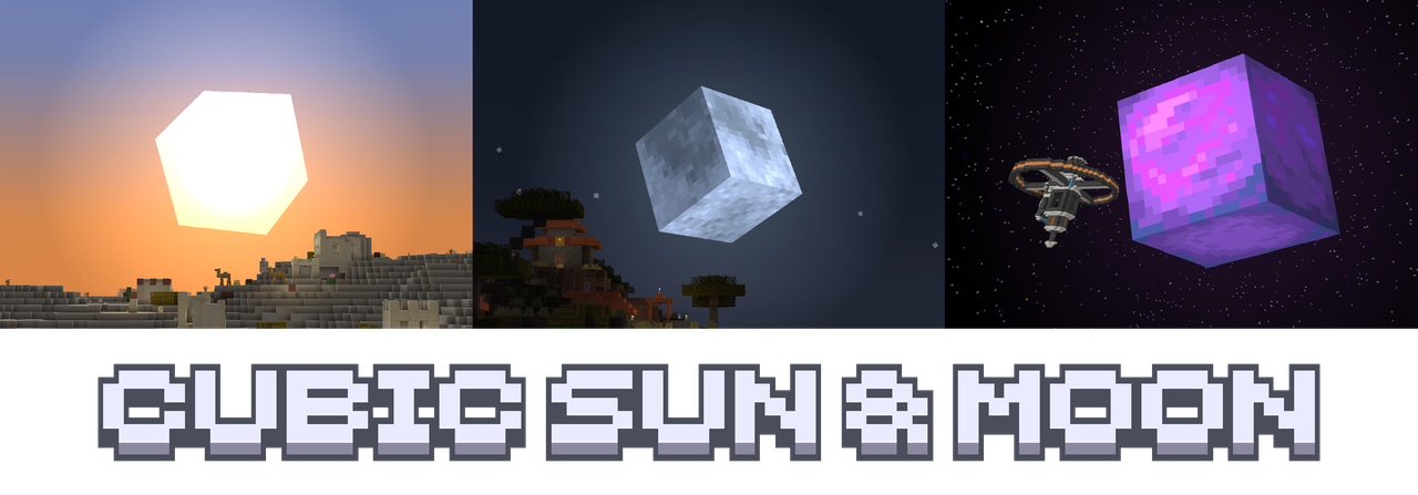 ◇Primaute◇ CUBIC MOON Cubic Sun & Moon - Minecraft Resource Packs - CurseForge