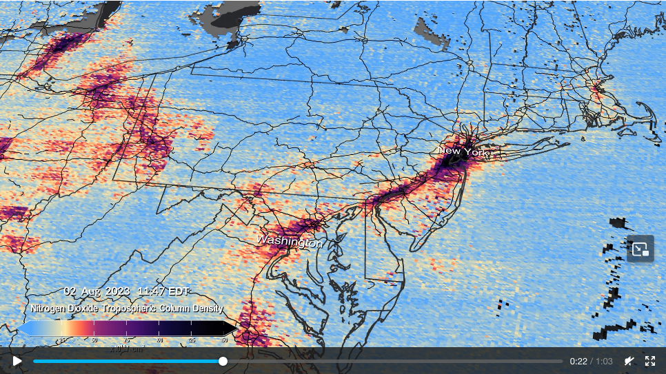 New Tech: Nasa Pollution Map over TX : r/Austin
