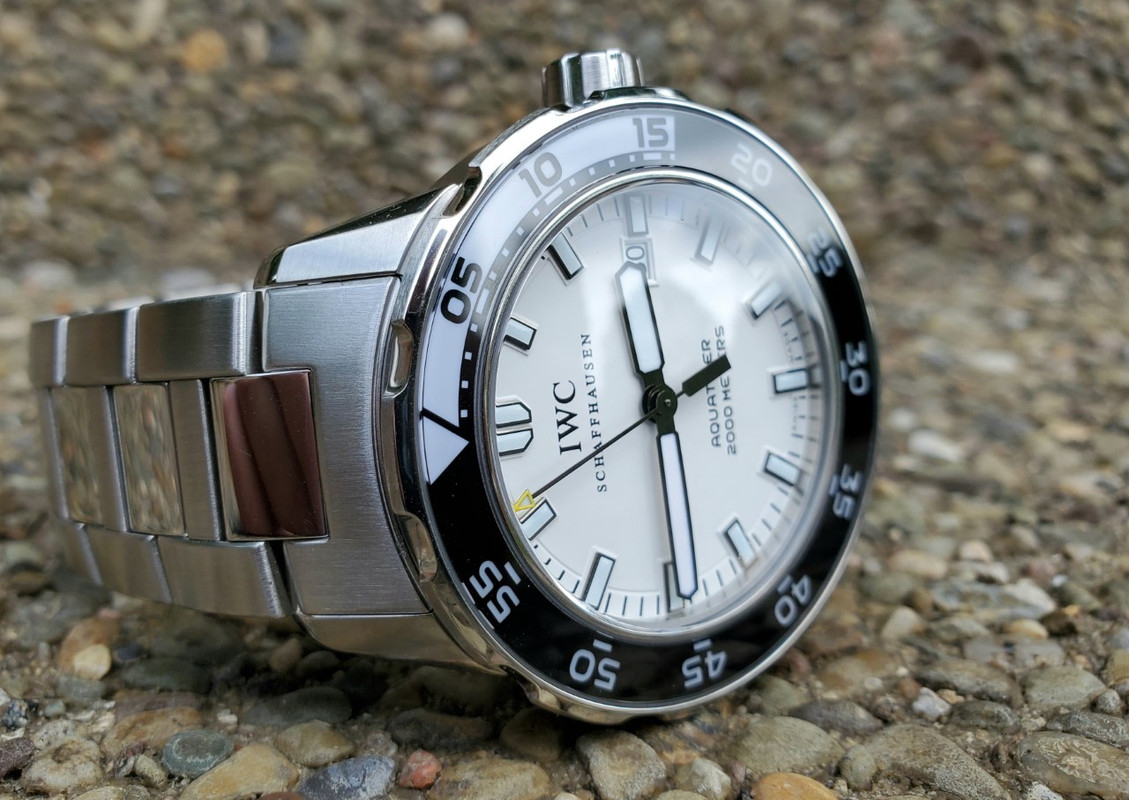 FS LNIB Just Serviced Beautiful IWC White Polar Aquatimer 2000