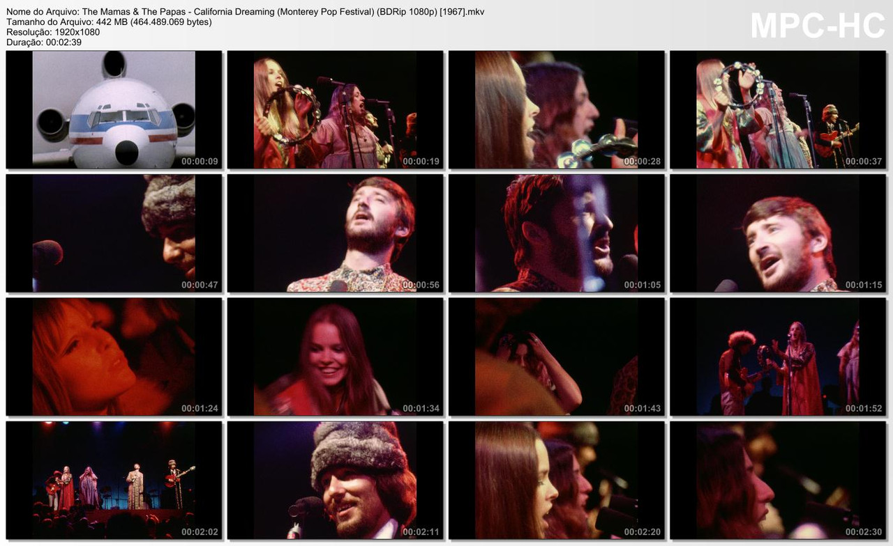 The Mamas & The Papas - California Dreaming (Monterey Pop Festival) (BDRip 1080p) [1967]