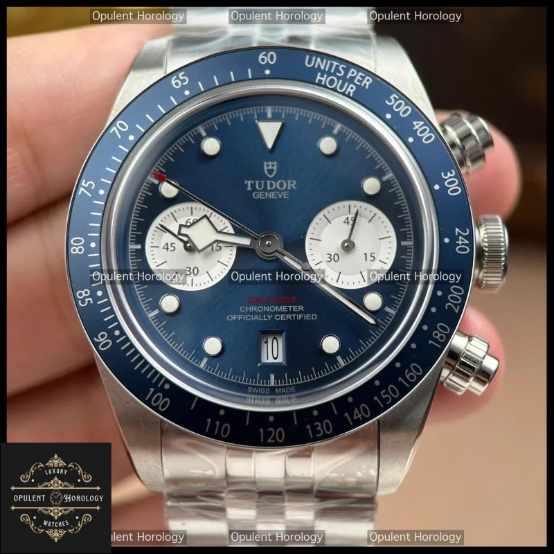 Tudor Black Bay Chronograph Replica 41mm Blue Dial Steel Bracelet