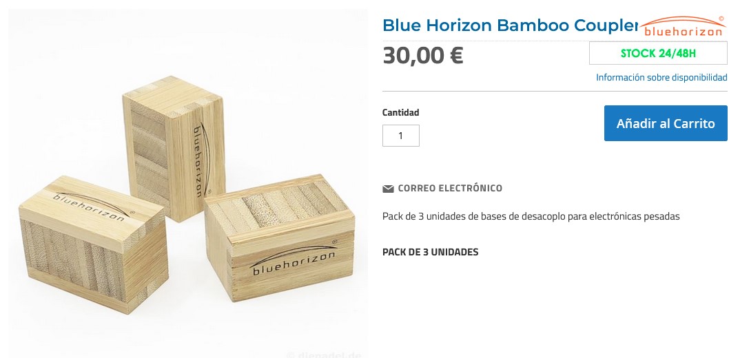Enorme mejora de sonido poniendo los cubos Blue Horizon Bamboo Amortiguadores-c-studio-22