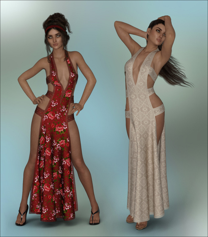 dForce - Chantress Gown for G8F dForce - Chantress Gown for G8F