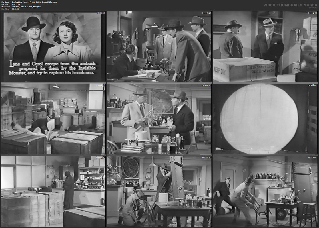 The Invisible Monster (1950) S01E02 The Acid Clue.mkv