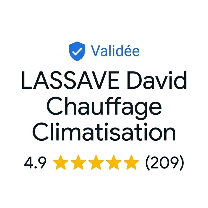 Avis clients Google 5 étoiles — LASSAVE David, Chauffage Climatisation Tarascon 13150