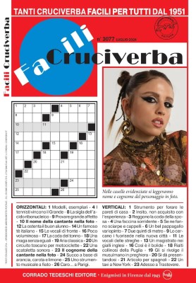 Facili Cruciverba N.3077 - Luglio 2024