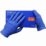 Перчатки синие Nitrylex basic