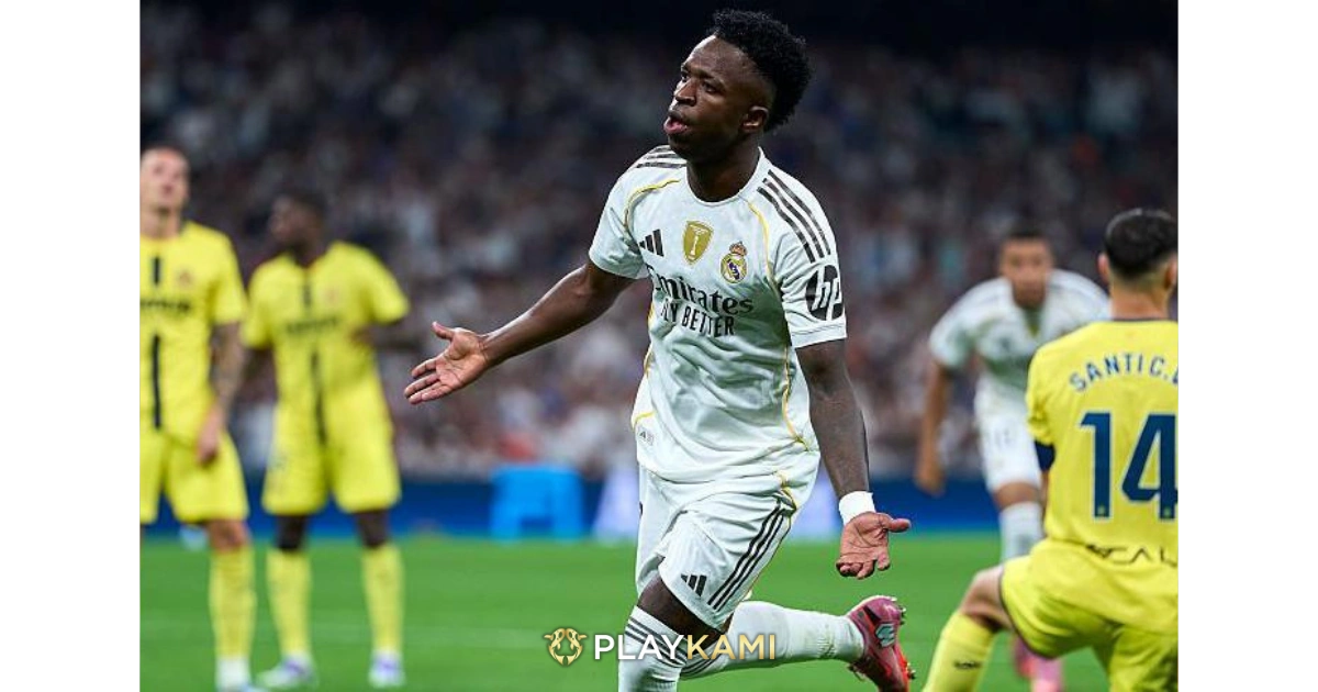 Vinicius tampil ganas dengan cetak brace