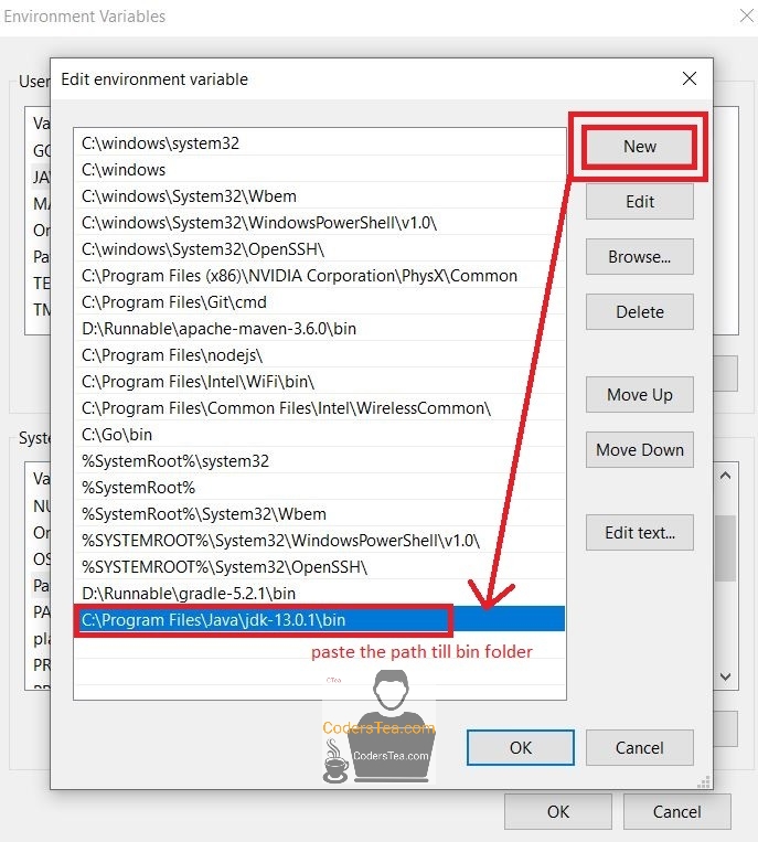 New path in windows