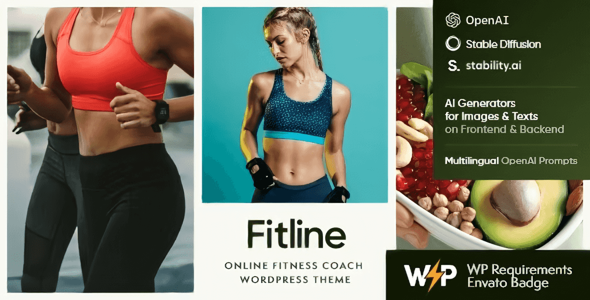 FitLine – Online Fitness Coach WordPress Theme