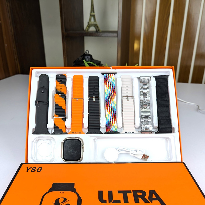 Y80 Ultra Smartwatch – 8 Strap Edition