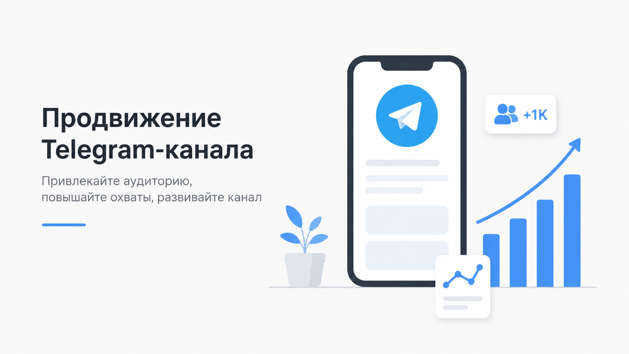 Продвижение Telegram-канала: рост подписчиков, охватов и активности аудитории
