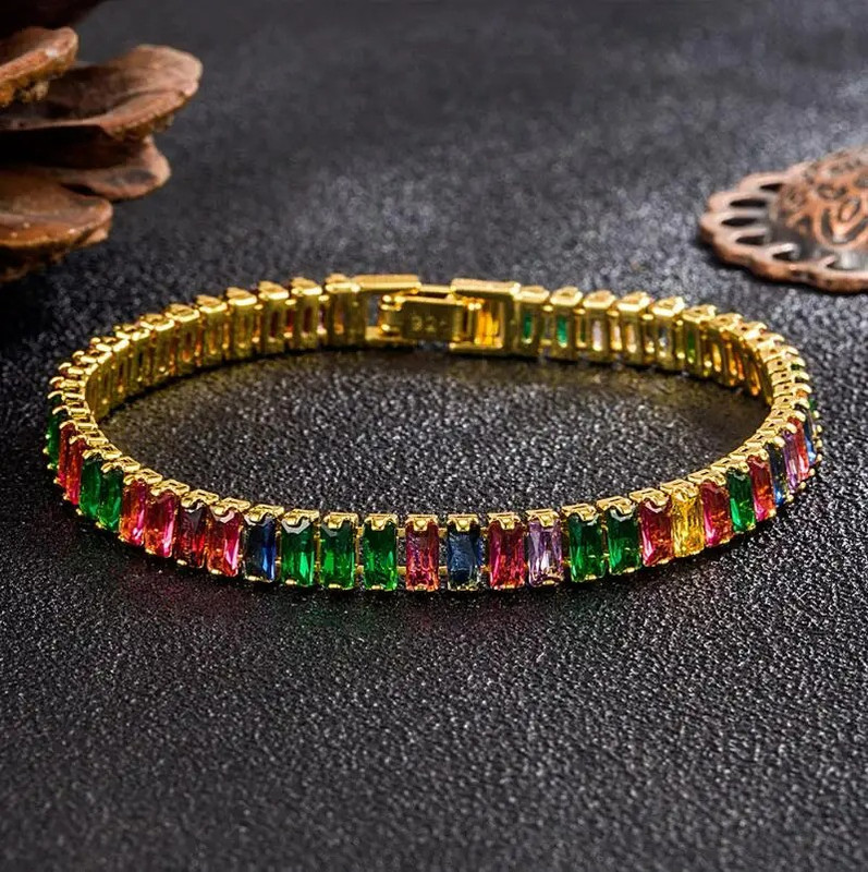 アクセサリー tennis bracelet 3mm 18K. 18cm Silver Tennis Bracelet, Inlaid Round 3mm Top Shine 5A C