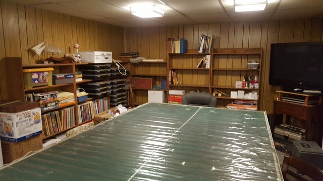 Rec Room Table & Shelves