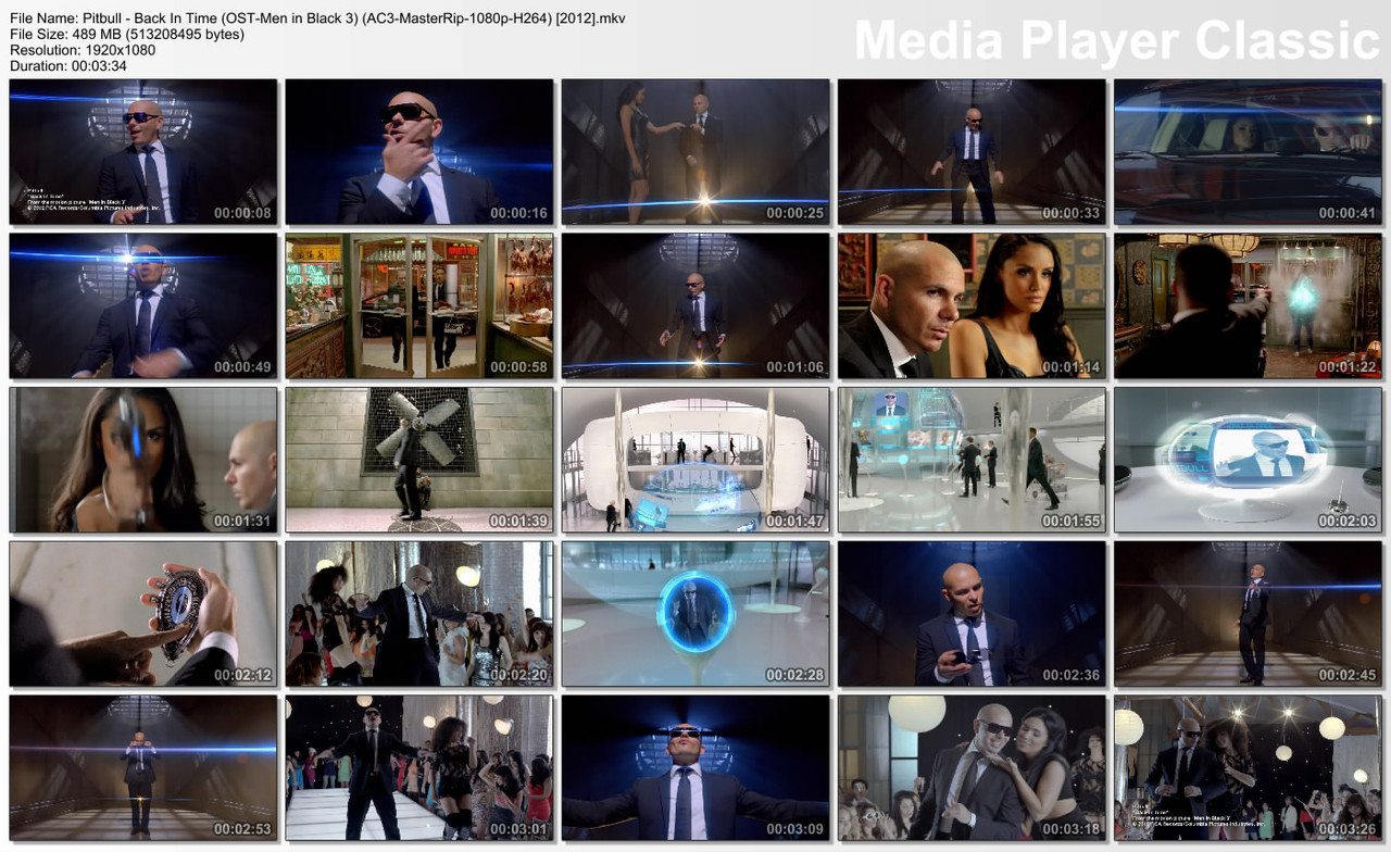 Pitbull - Back In Time (OST-Men in Black 3) (AC3-MasterRip-1080p-H264) [2012]