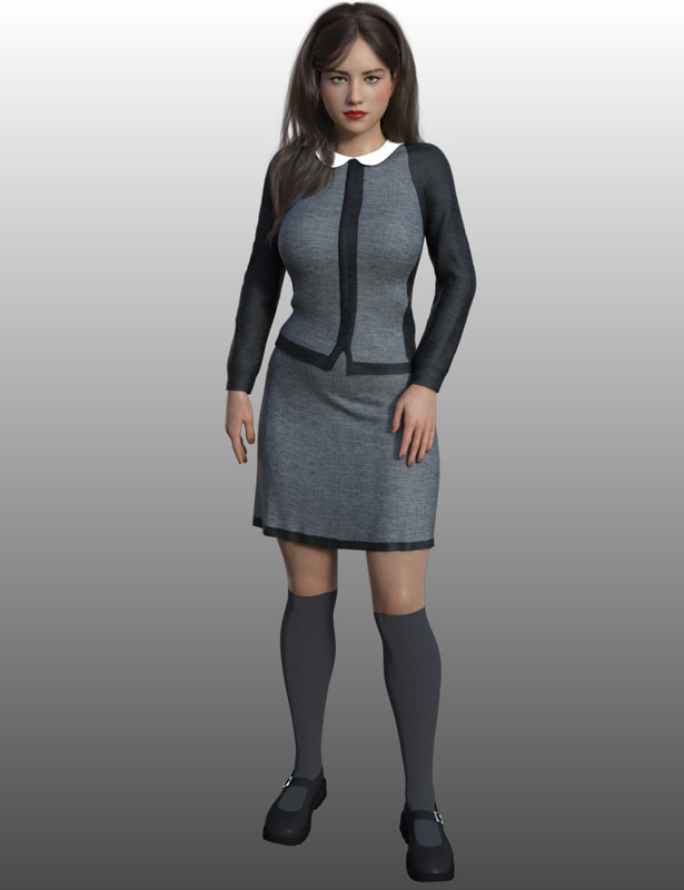 FG University Uniform for Genesis 8 Females