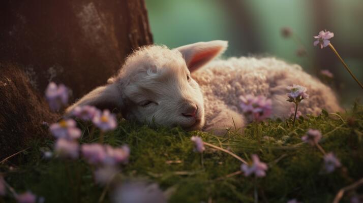 cute-sleeping-lamb-in-forest-with-wildflowers-ai-photo.jpg