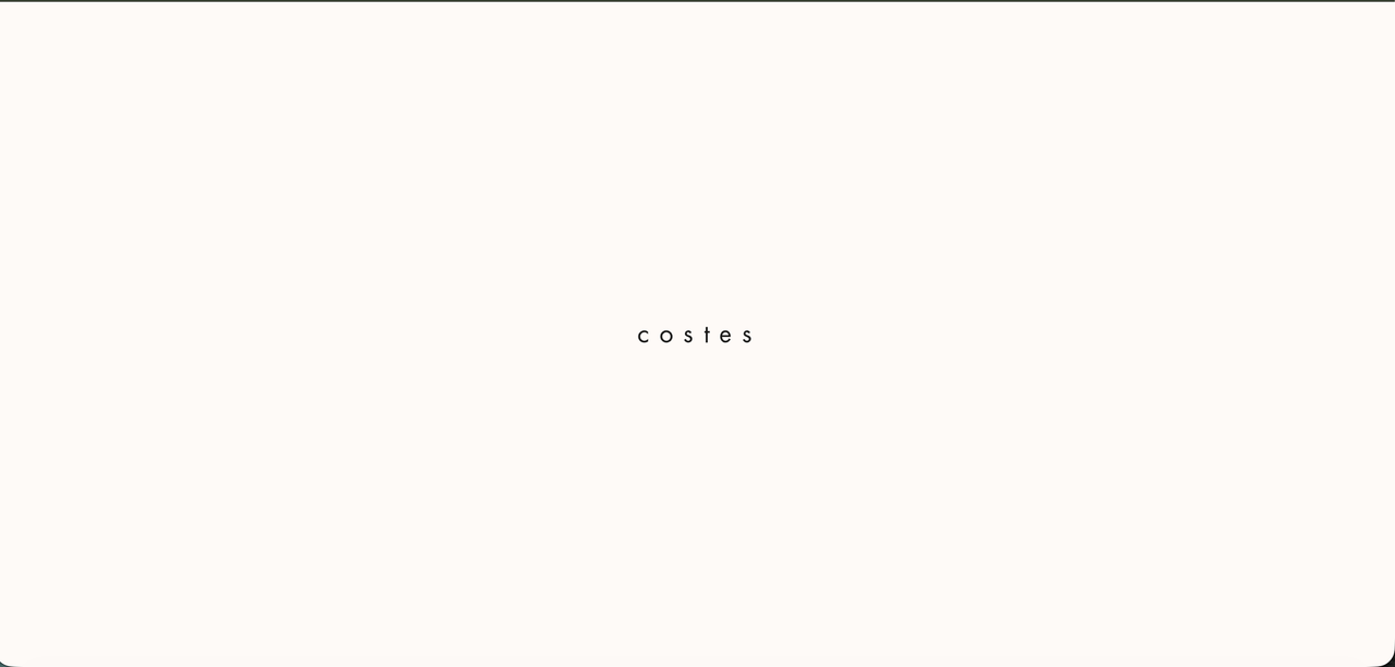 La page d'accueil de l'Hôtel Costes lue sans JavaScript : la page est vide, seul le mot costes apparaît