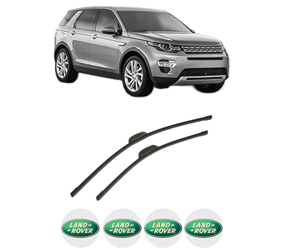 Set stergatoare auto LAND ROVER DISCOVERY SPORT (L550) din 2014-2022, pentru parbriz auto, 2 bucati, Bosch Aerotwin Retrofit, din cauciuc siliconat rezistent, 4 Stickere Auto LAND ROVER