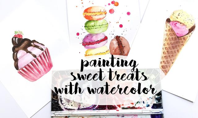 Painting Sweet Treats in Watercolor