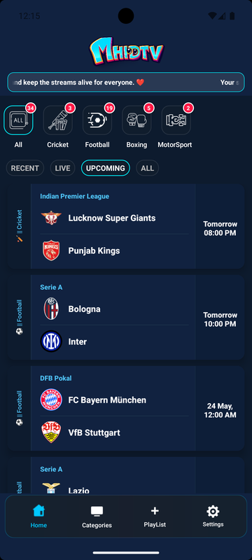 MHDTV Sports APK
