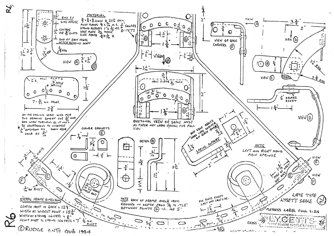 Lycett Saddle late type  & fittings DNewall76