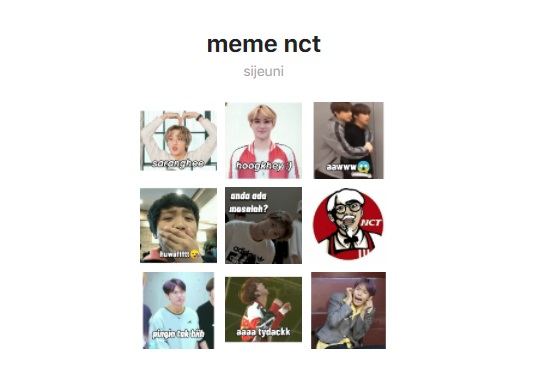 Stiker WhatsApp Meme NCT