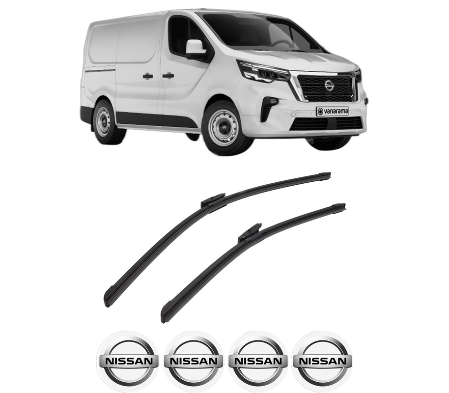 Set stergatoare auto NISSAN PRIMASTAR Van (X82) din 2021, pentru parbriz auto, 2 bucati, Bosch Aerotwin Multi, din cauciuc siliconat rezistent, 4 Stickere Auto NISSAN