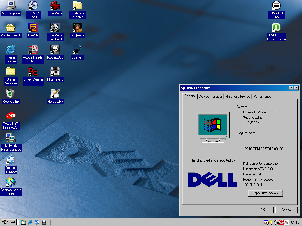 Dell Dimension XPS D333 Desktop (Anon)