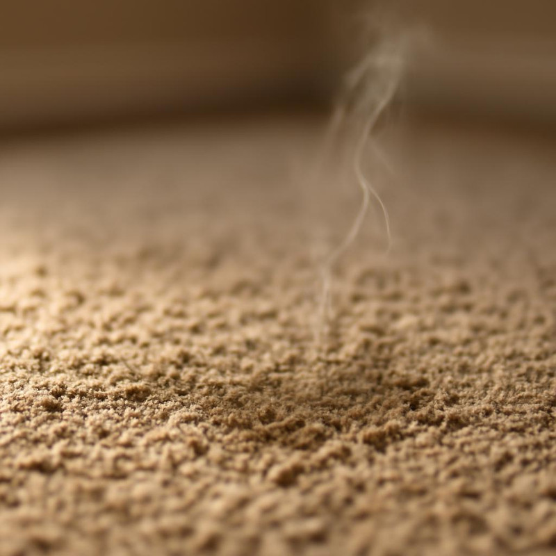 Ковровое покрытие с признаками неприятного запаха