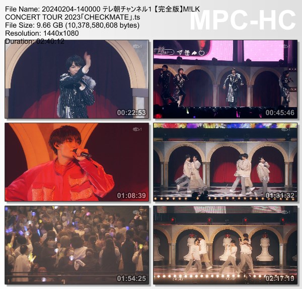 [TV-Variety] M!LK CONCERT TOUR 2023 “CHECKMATE” (TeleAsa ch1 2024.02.04)