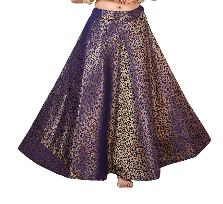 Women's Maxi Skirt Flared Bollywood Lehenga Choli Belly Dancing Skirts Partywear - Picture 32 of 47