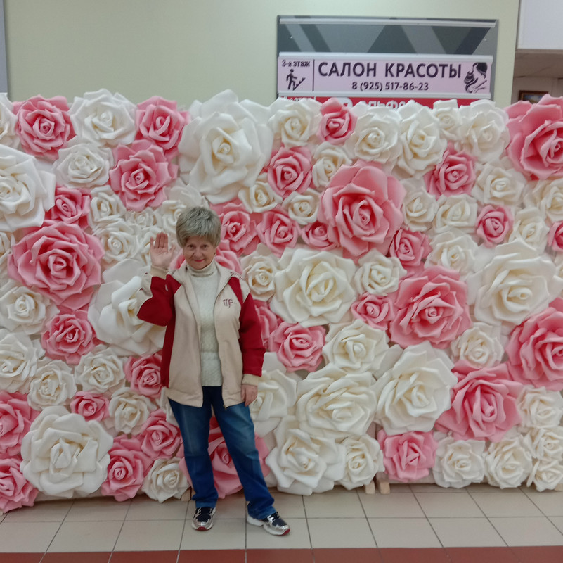 Панно из роз