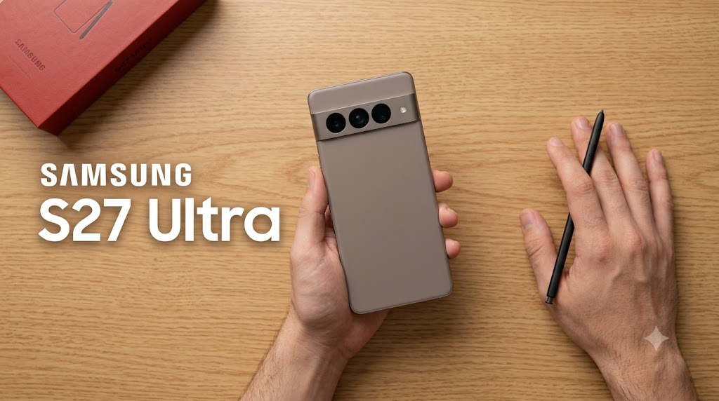 AI-generated example result for the youtube-thumbnail prompt: Tech Review & Unboxing – "SAMSUNG / S27 Ultra" | Tech Review And Unboxing Youtube Thumbnail AI YouTube Thumbnail Prompt